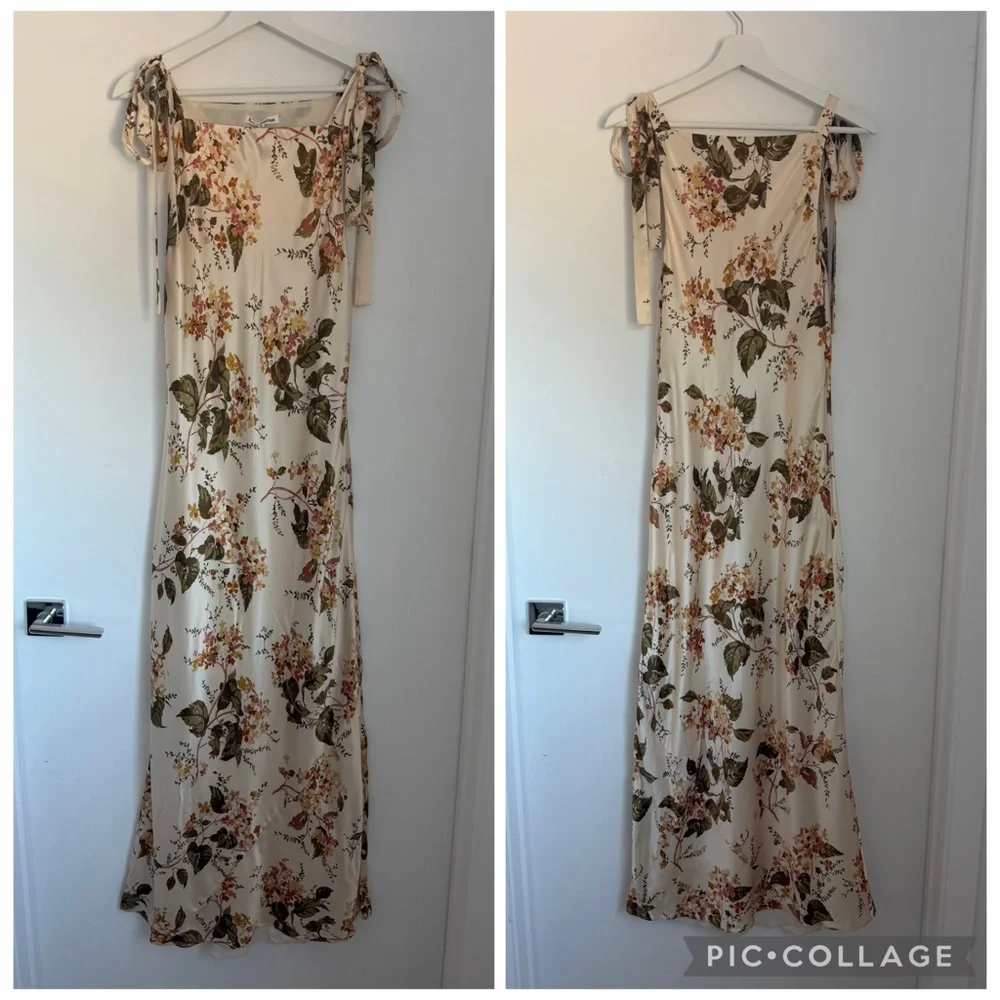 Reformation Medium Aden Floral Silk Midi Dress - Picture 5 of 14